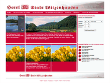 Tablet Screenshot of hotel-stadt-witzenhausen.com